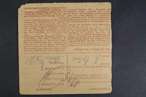 Düsseldorf-Benrath, Nachnahme-Karte mit "Gebühr bezahlt" Stempel - 511154