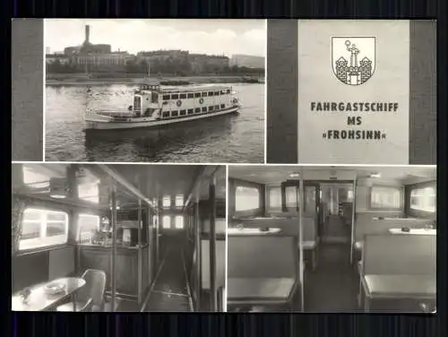 Magdeburg, Fahrgastschiff MS "Frohsinn", Innenansichten, Wappen - 419568