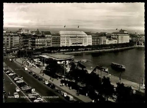 Hamburg, Jungfernstieg mit Alsterpavillon - 419982