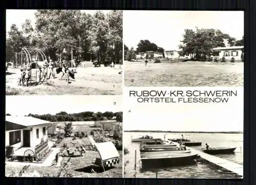 Flessenow OT v. Rubow, Kr. Schwerin, Campingplatz, Bootsanlegestelle - 418417