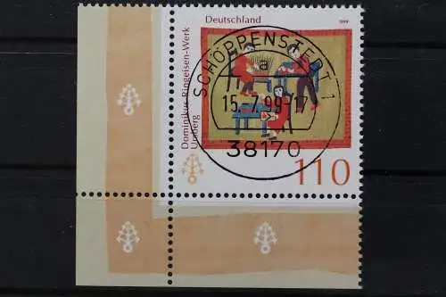 Deutschland (BRD), MiNr. 2065, Ecke li. unten, zentrischer Stempel, EST - 637037