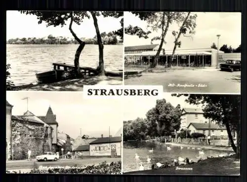 Strausberg, Straussee, HO-Kaufhalle, Straßenansicht - 419479