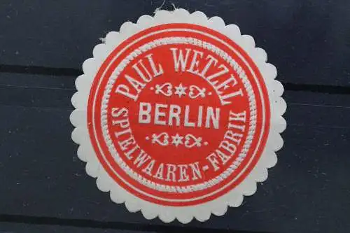 Berlin, Paul Wetzel, Spielwaaren Fabrik - 638663