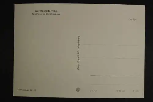 Wernigerode/Harz, Forsthaus im Christianental - 419674