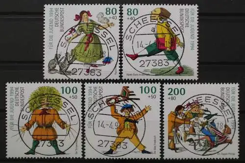 Deutschland (BRD), MiNr. 1726-1730, zentrische Stempel, EST - 640026