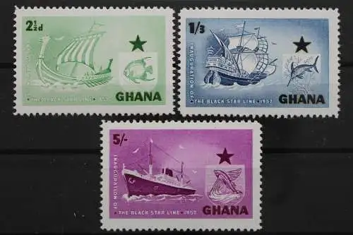 Ghana, MiNr. 17-19, postfrisch - 638593