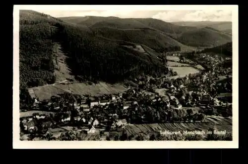 Manebach OT von Ilmenau, Blick auf den Ort - 420474