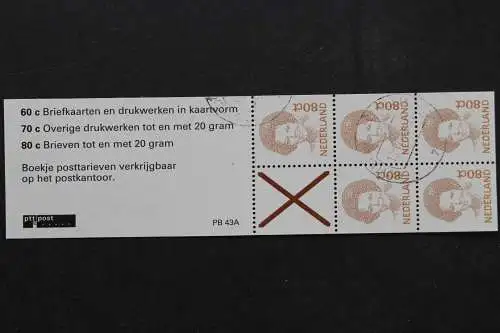 Niederlande, MiNr. H-Blatt 44, PB 43 A, gestempelt - 640469