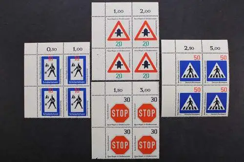 Deutschland, MiNr. 665-668, 4er Block, Ecke li. oben, postfrisch - 640638