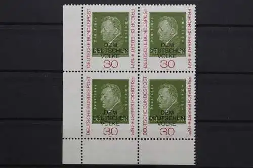 Deutschland, MiNr. 659, Viererblock, Ecke links unten, postfrisch - 640647