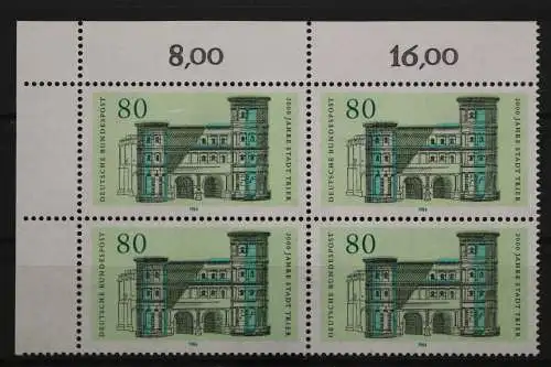 Deutschland, MiNr. 1197, Viererblock, Ecke li. oben, postfrisch - 640710