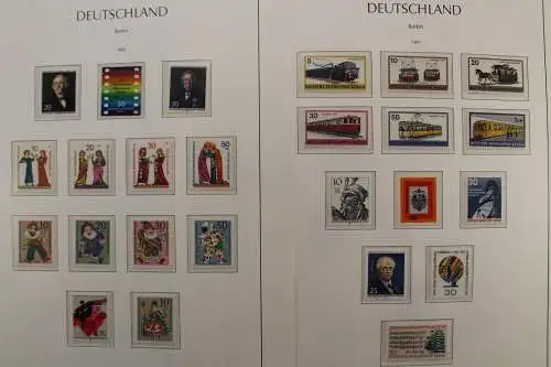 Berlin 1970-1990, postfrische komplette Sammlung auf Leuchtturm SF - 703962