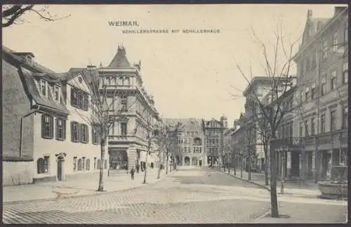 Weimar, Schillerstrasse mit Schillerhaus - 410060