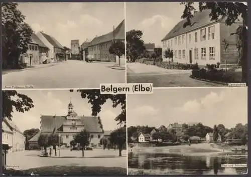 Belgern, Ernst-Thälmann-Straße, Zentralschule, Stalinplatz, Fährhaus - 410385