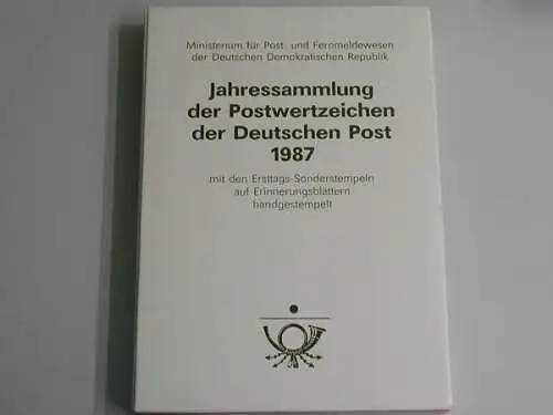 DDR, Jahrbuch 1987, gestempelt - 200519