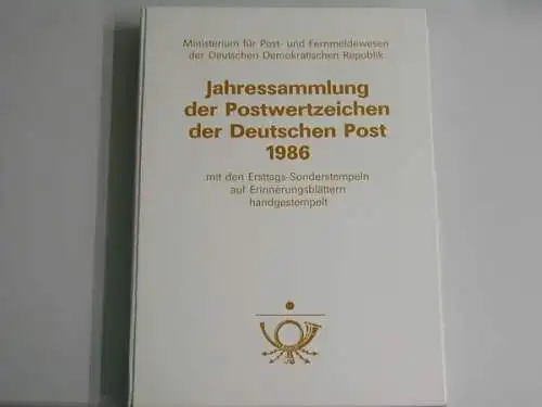 DDR, Jahrbuch 1986, gestempelt - 200518