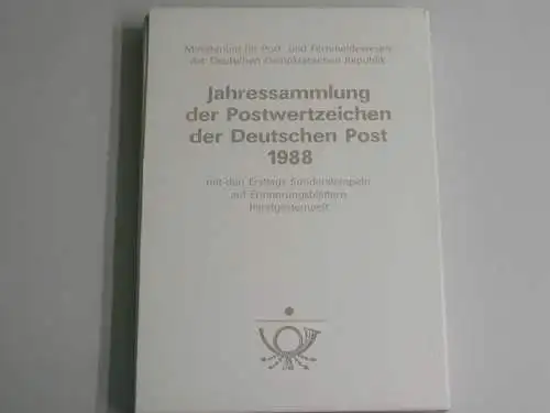 DDR, Jahrbuch 1988, gestempelt - 200520