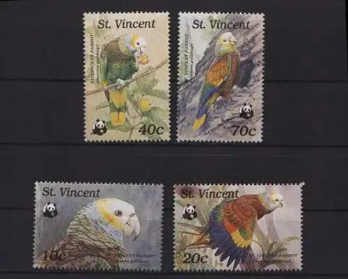 St. Vincent u. d. Grenadinen, Vögel, MiNr. 1222-1225, postfrisch - 692703