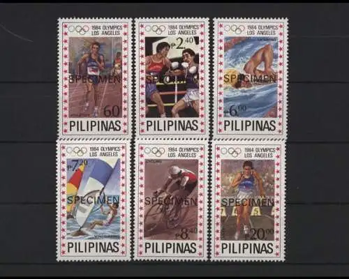 Philippinen, Olympiade, MiNr. 1594-1605 A, Specimen - 56997