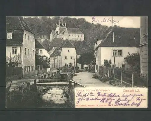 Liebstadt, Sachsen, Blick n. Schloss Kukukstein - 400869