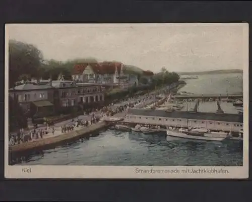 Kiel. Strandpromenade mit Jachtklubhafen - 400410