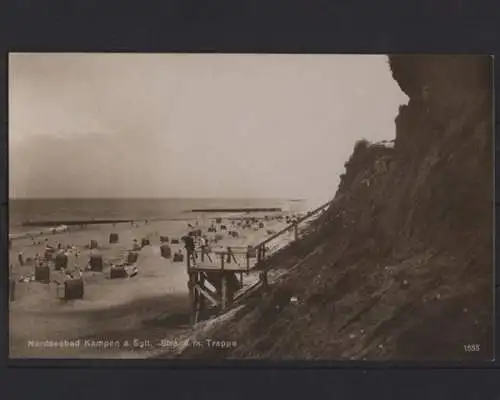 Kampen a. Sylt, Nordseebad, Strand mit Treppe - 401028