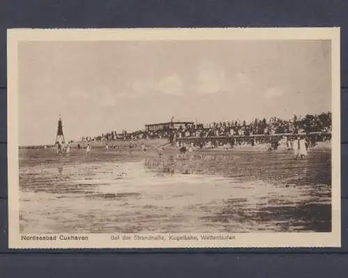 Cuxhaven, Nordseebad, Strandhalle, Kugelbake, Wattenlaufen - 401586