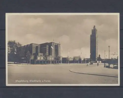 Magdeburg, Stadthalle und Turm - 402091