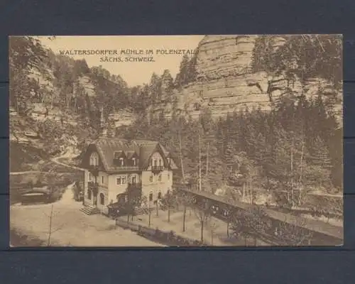 Neustadt, Sächs. Schweiz, Waltersdorfer Mühle im Polenztal - 401790