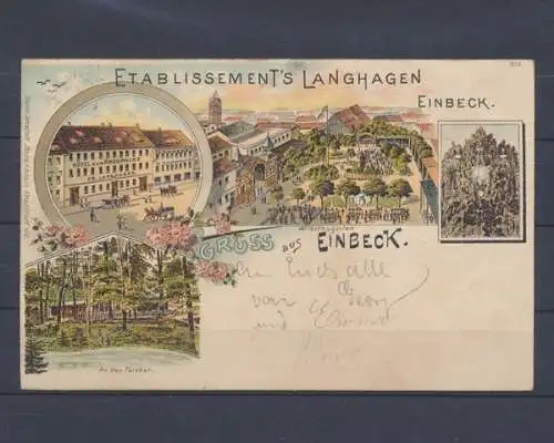 Einbeck, Etablissement's von Fr. Langhagen - 402068