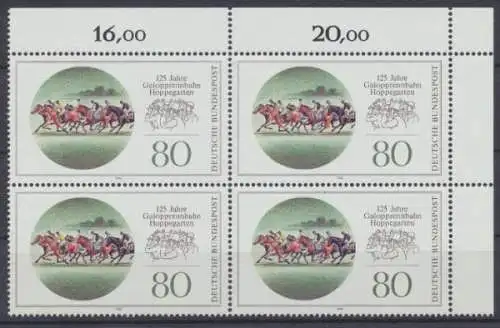 Deutschland (BRD), MiNr. 1677, 4er Block, Ecke re. oben, postfrisch - 60304