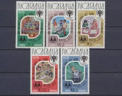 Nicaragua, MiNr. 2080-2084 b, postfrisch - 692855