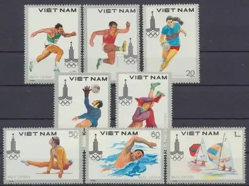 Vietnam, Olympiade, MiNr. 1093-1100, postfrisch - 65223