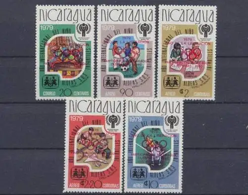 Nicaragua, MiNr. 2080-2084 a, postfrisch - 692856