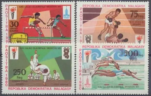 Madagaskar, Michel Nr. 863-866, postfrisch - 65371