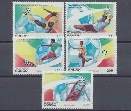 Kongo (Brazzaville), MiNr. 1357-1361, postfrisch - 691906