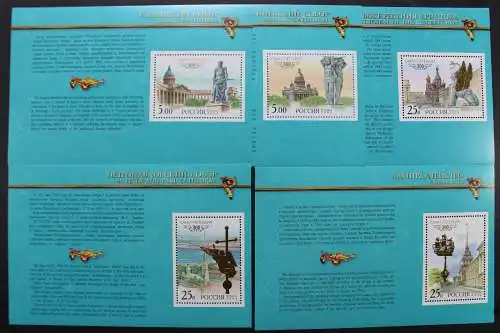 Russland, MiNr. 976-980 als Heftchenblätter, postfrisch - 641984