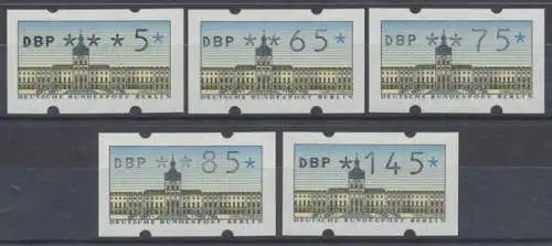 Berlin Automatenmarken, MiNr. VS 2 Satz mit Zählnummern, postfrisch - 604844