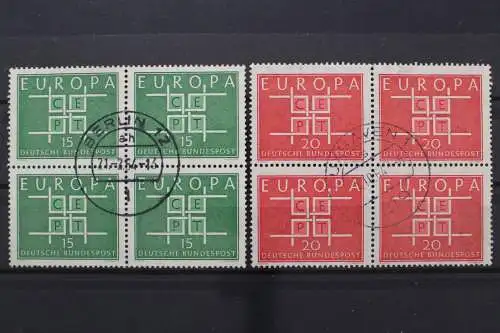 Deutschland (BRD), MiNr. 406-407, Viererblöcke, gestempelt - 645090