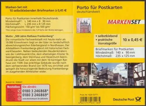 Deutschland (BRD), Michel Nr. MH 78, postfrisch - 609617