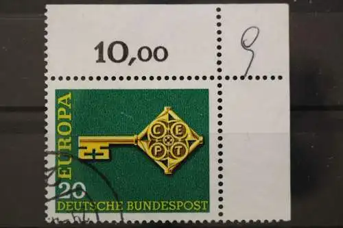 Deutschland (BRD), MiNr. 559, Ecke rechts oben, gestempelt - 645796