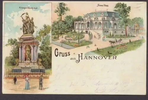 Hannover, Kriegerdenkmal, Neues Haus - 403282