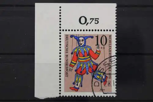 Deutschland (BRD), MiNr. 650, Ecke links oben, gestempelt - 646644