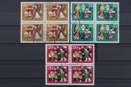 Deutschland (BRD), MiNr. 447-449, Viererblock, gestempelt - 645031