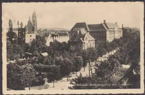 Wiener Neustadt, Babenbergerring mit Gymnasium - 403749