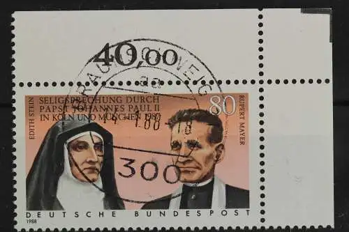 Deutschland (BRD), MiNr. 1352, Ecke rechts oben, EST - 619192