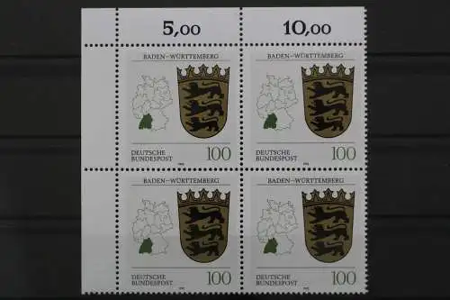 Deutschland, MiNr. 1586, 4er Block, Ecke links oben, postfrisch - 645648