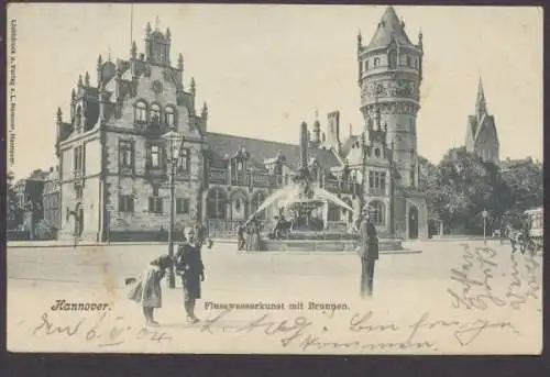 Hannover, Flusswasserkunst mit Brunnen - 403270