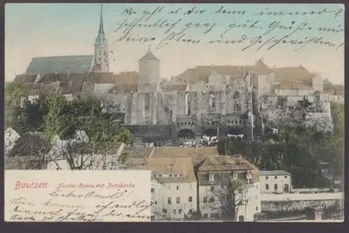 Bautzen, Nicolai-Ruine mit Petrikirche - 403326