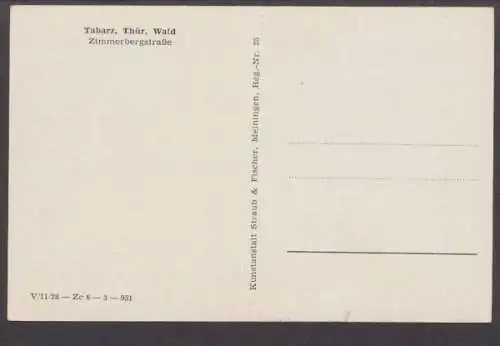 Tabarz, Thür. Wald, Zimmerbergstrasse - 403340